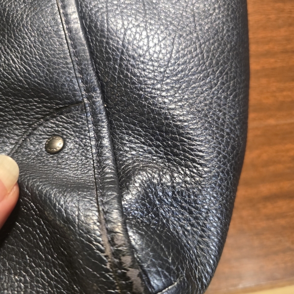 Metalic Blue Coach Tote Bag - Picture 8 of 8